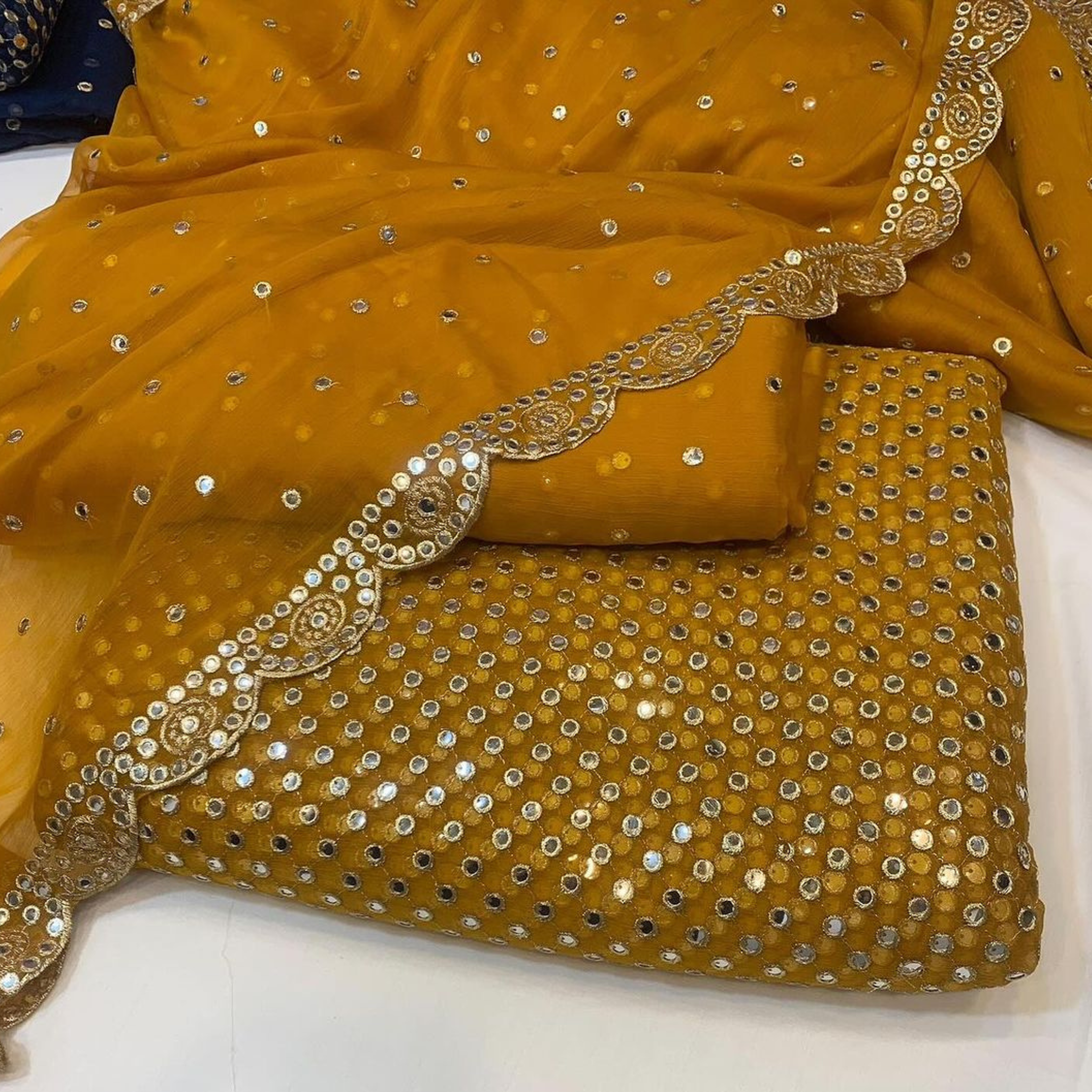 Alina 01 FULL EMBROIDERED COMPLETE 3 PIECE SUIT