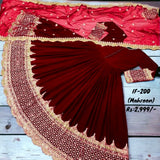 IF 200 BEAUTIFUL TRADITIONAL 3 pcs HEAVY EMBROIDERY SUIT FOR GIRLS PURE STUFF AND HIGH QUALITY