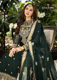 Asim Jofa Dark Green Chiffon Formal Collection