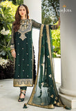 Asim Jofa Dark Green Chiffon Formal Collection