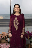 Azure Embroidered Suits Unstitched 3 Piece AS-106 Carnelian - Luxury Collection