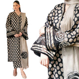 BAROUQE UF-763 EMBROIDERED  3 PIECE DRESS