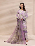 (ASI144) 3PC UNSTITCHED PRINTED LAWN SILK SUIT
