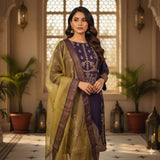 AS 15 3 Pcs Unstitched Embroidered dress