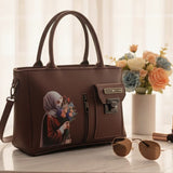 Hijab Girl Canvas Print Elegant Handbag
