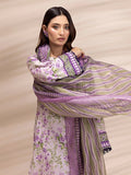 (ASI144) 3PC UNSTITCHED PRINTED LAWN SILK SUIT