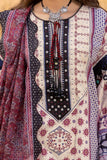 3 Piece Unstitched Embroidered Printed Lawn Suit SP-52069