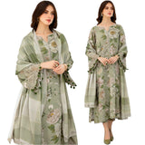 CODE 1509  3PC Lawn Printed Shirt With Lawn Printed Dupatta